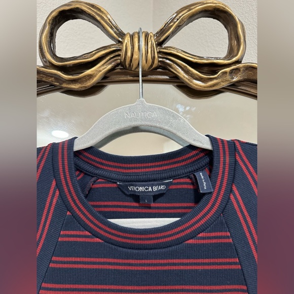 Brand new Veronica Beard Britney Striped Top - Picture 4 of 5